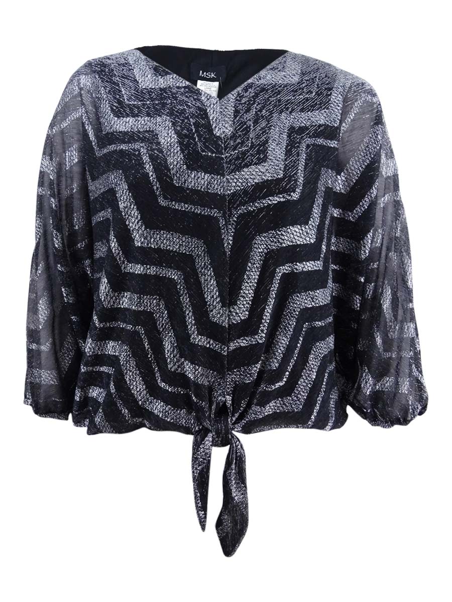 トップス MsK MSK Off The Shoulder Womens Straight Neck Long Sleeve Blouse
